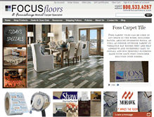 Tablet Screenshot of focusfloors.com